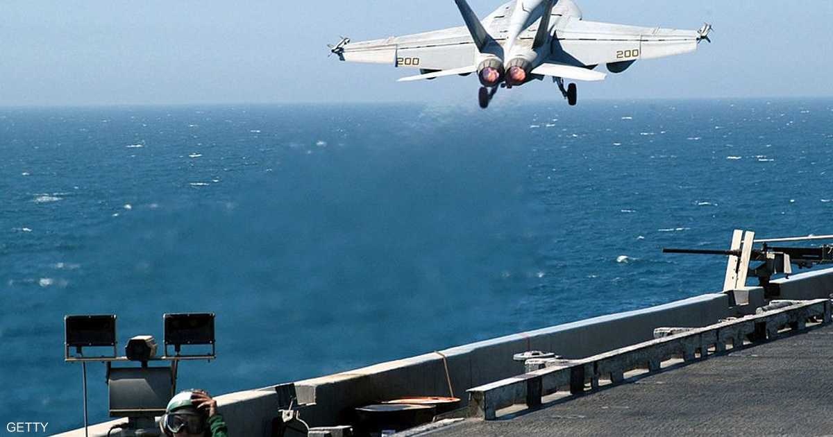 أميركا تكشف سبب سقوط طائرة حربية في البحر المتوسط