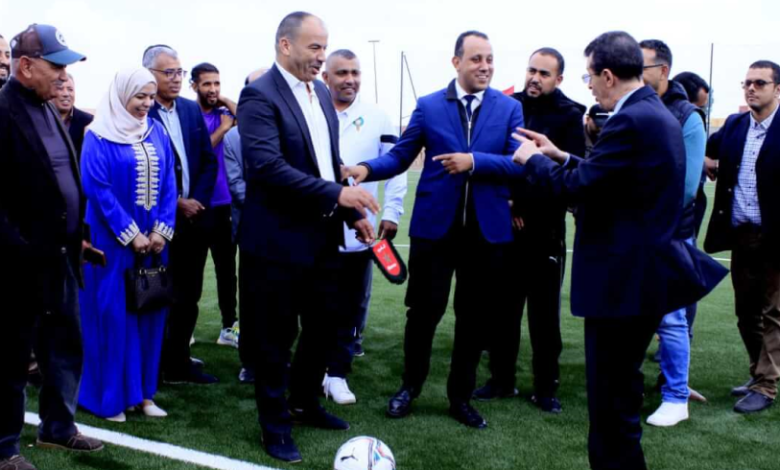 الجامعة الملكية المغربية لكرة القدم تسلم ملعبين جديدين بإيمينتانوت وشيشاوة