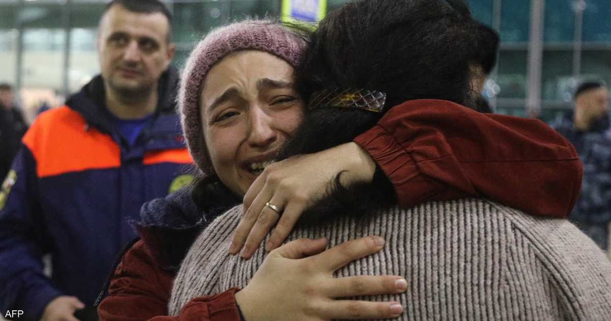 رحلة عارضة تعيد 120 روسيا من غزة لوطنهم