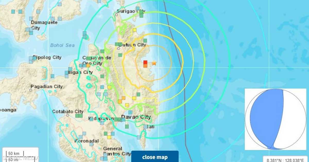 زلزال بقوة 7.6 درجة يضرب الفلبين وتحذير من تسونامي في 4 دول