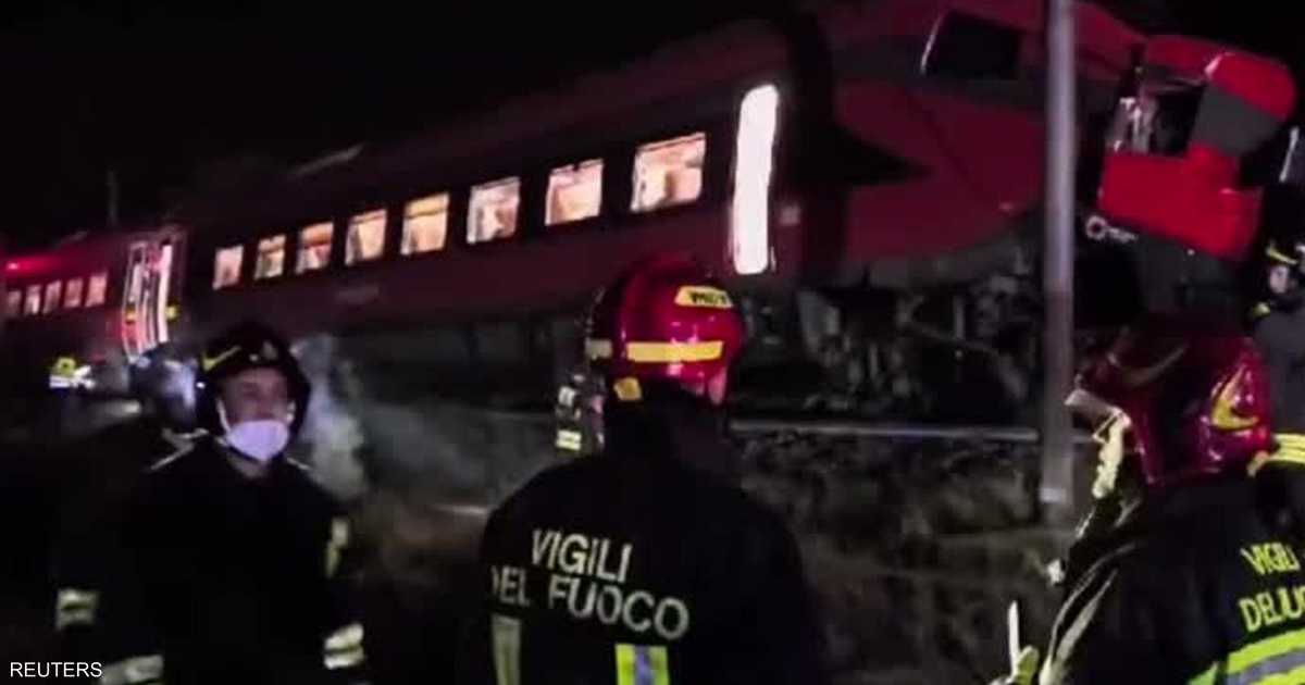 فيديو: سقوط جرحى في تصادم قطارين بإيطاليا